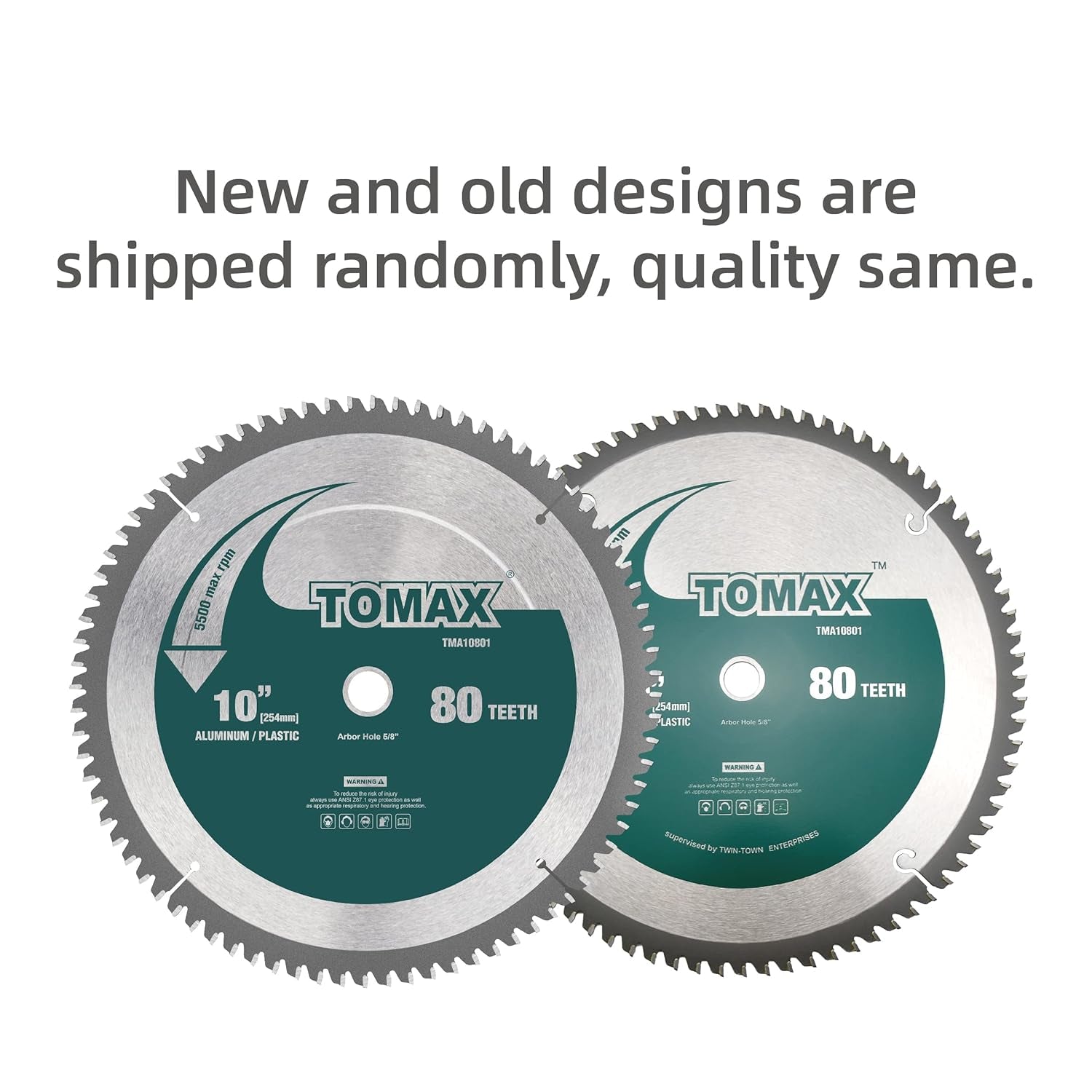 10-Inch 80 Tooth TCG Aluminum and Non-Ferrous Metal Saw Blade with 5/8-Inch Arbor